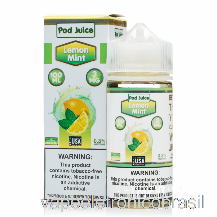 Vape Vaporesso Limão Hortelã - Suco De Vagem - 100ml 12mg